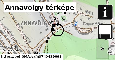 Annavölgy térképe