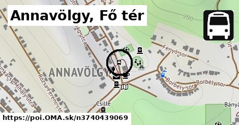 Annavölgy, Fő tér