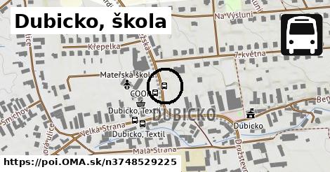 Dubicko, škola