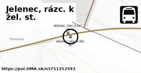 Jelenec, rázc. k žel. st.