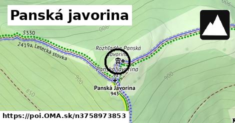 Panská javorina