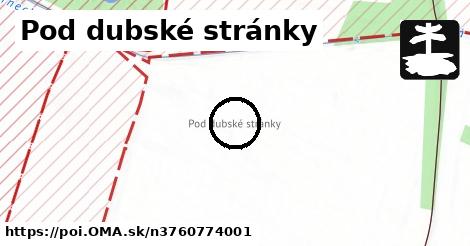 Pod dubské stránky