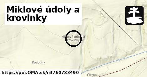 Miklové údoly a krovinky