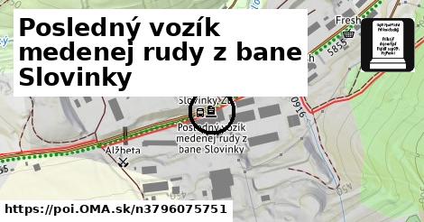 Posledný vozík medenej rudy z bane Slovinky