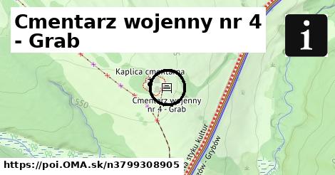 Cmentarz wojenny nr 4 - Grab