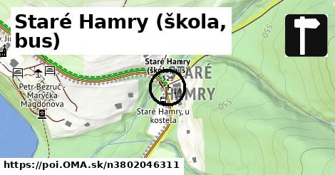 Staré Hamry (škola, bus)