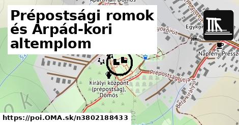 Prépostsági romok és Árpád-kori altemplom