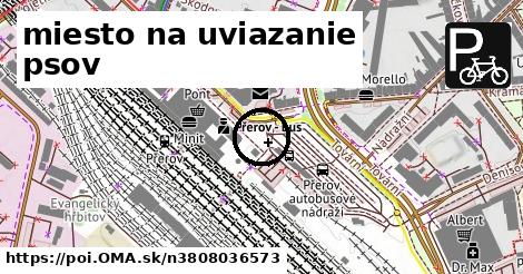 miesto na uviazanie psov