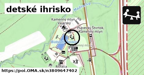 detské ihrisko