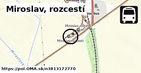 Miroslav, rozcestí