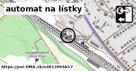 automat na lístky