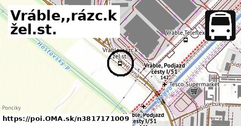 Vráble,,rázc.k žel.st.