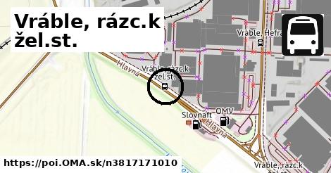 Vráble, rázc.k žel.st.