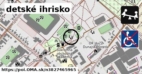 detské ihrisko