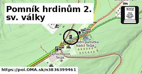 Pomník hrdinům 2. sv. války