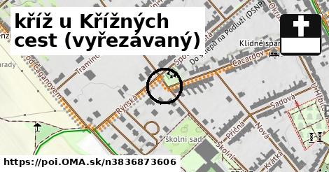 kříž u Křížných cest (vyřezávaný)