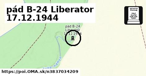 pád B-24 Liberator 17.12.1944