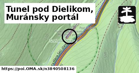 Tunel pod Dielikom, Muránsky portál