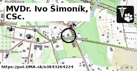 MVDr. Ivo Šimoník, CSc.