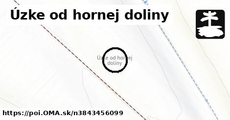 Úzke od hornej doliny