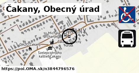 Čakany, Obecný úrad