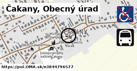 Čakany, Obecný úrad