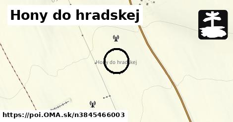 Hony do hradskej