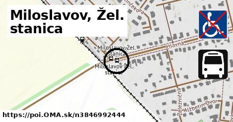 Miloslavov, Žel. stanica