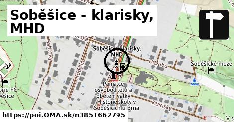 Soběšice - klarisky, MHD