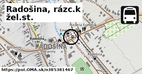 Radošina, rázc.k žel.st.