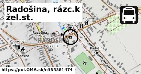 Radošina, rázc.k žel.st.