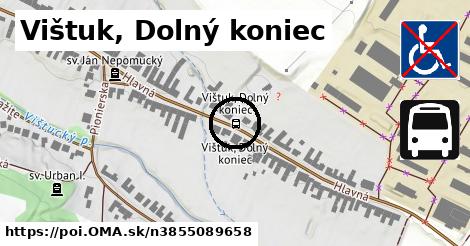 Vištuk, Dolný koniec