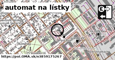 automat na lístky