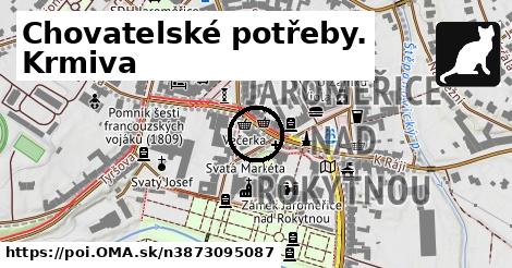 Chovatelské potřeby. Krmiva