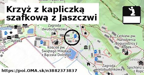 Krzyż z kapliczką szafkową z Jaszczwi