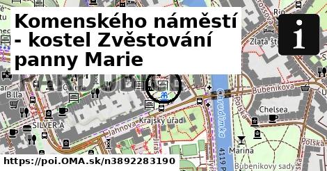 Komenského náměstí - kostel Zvěstování panny Marie