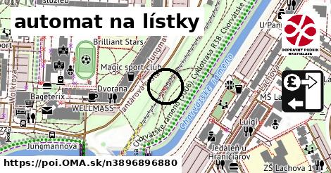 automat na lístky