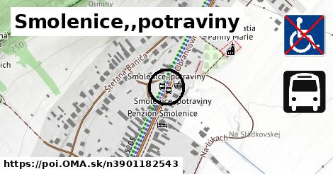 Smolenice,,potraviny