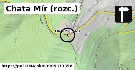 Chata Mír (rozc.)