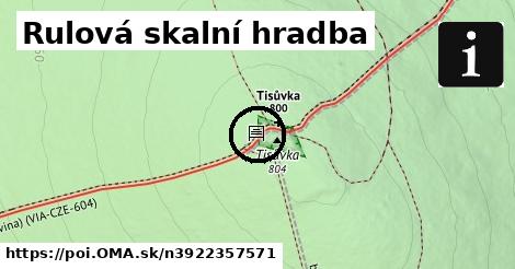 Rulová skalní hradba