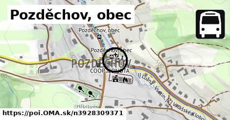 Pozděchov, obec