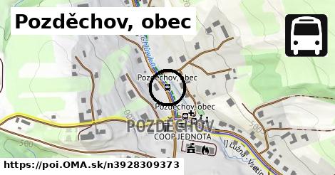 Pozděchov, ObÚ