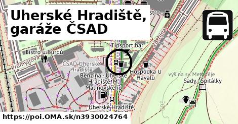 Uherské Hradiště, garáže ČSAD