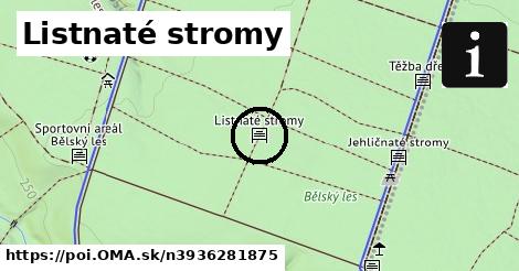 Listnaté stromy