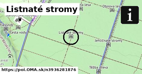 Listnaté stromy