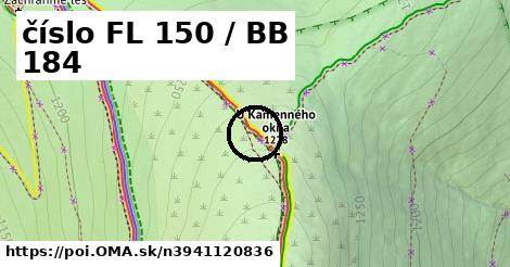 číslo FL 150 / BB 184