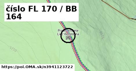 číslo FL 170 / BB 164