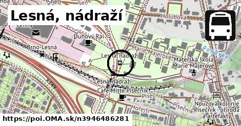 Lesná, nádraží