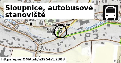 Sloupnice, autobusové stanoviště