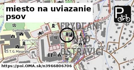 miesto na uviazanie psov